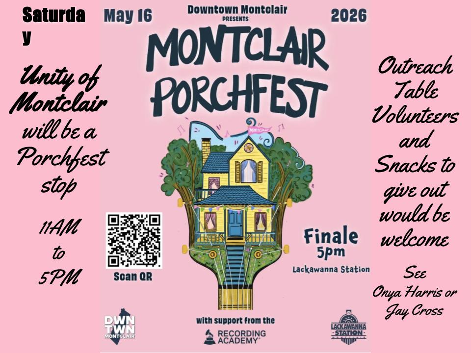 Montclair Porch Fest May 16