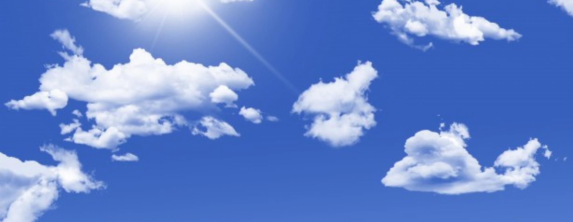 blue sky with clouds